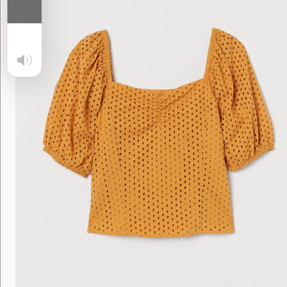 H&M Eyelet Embroidery Blouse